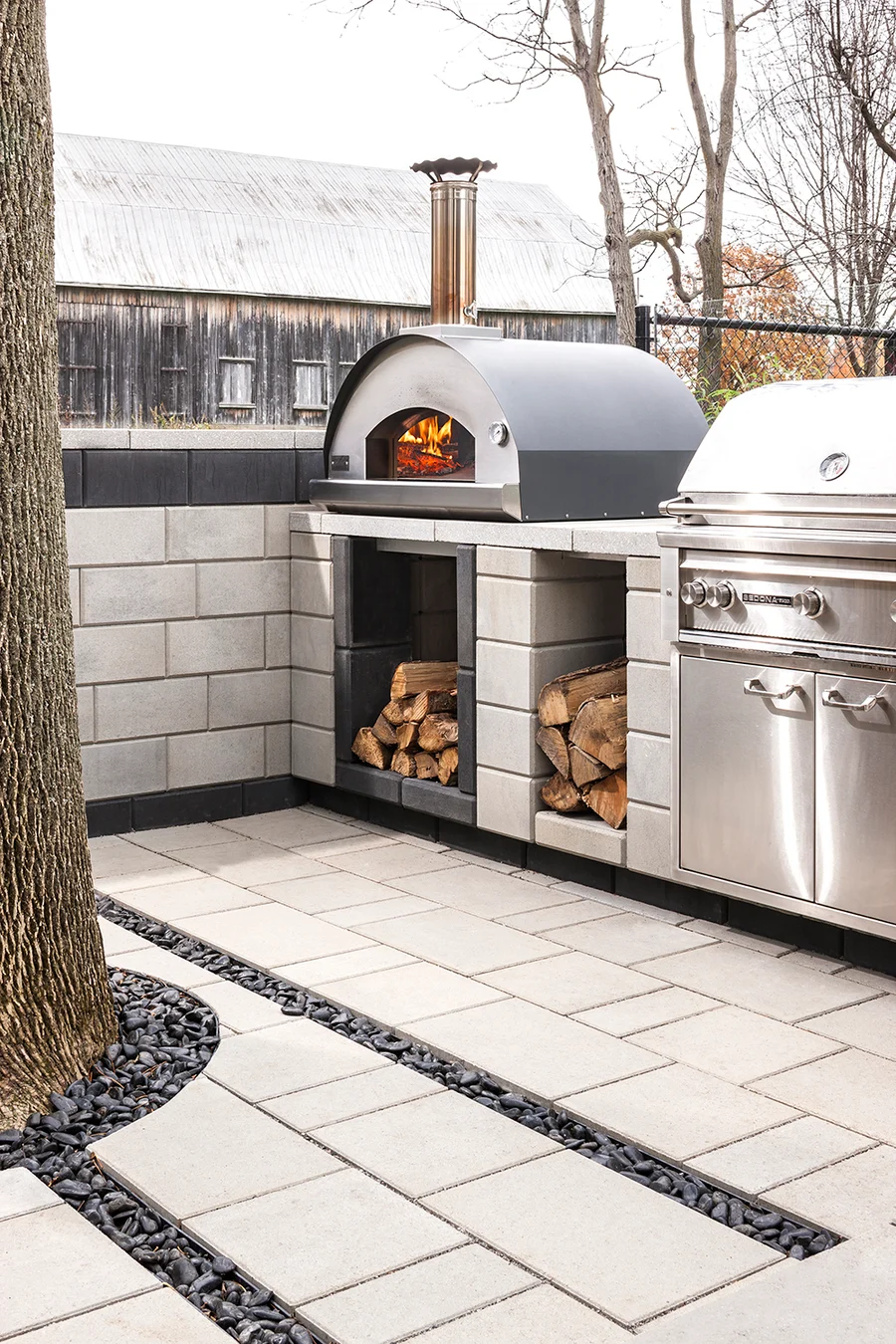 Calm, inviting finished outdoor space by Bollman Landscape